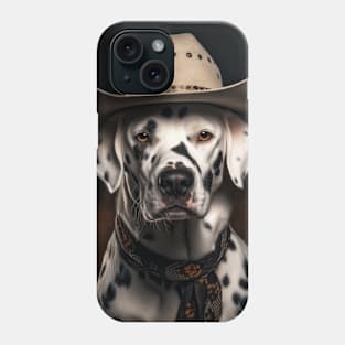 Cowboy Dog - Dalmatian Phone Case