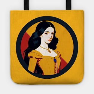 Renaissance Woman in a Yellow Dress Tote