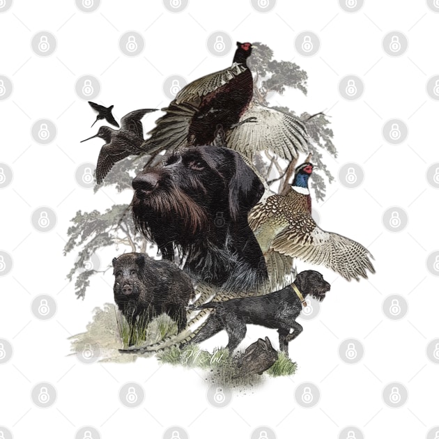 German Wirehaired Pointer, hunting season by German Wirehaired Pointer 