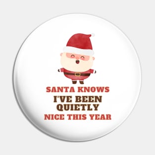 Introvert Christmas Humor Pin