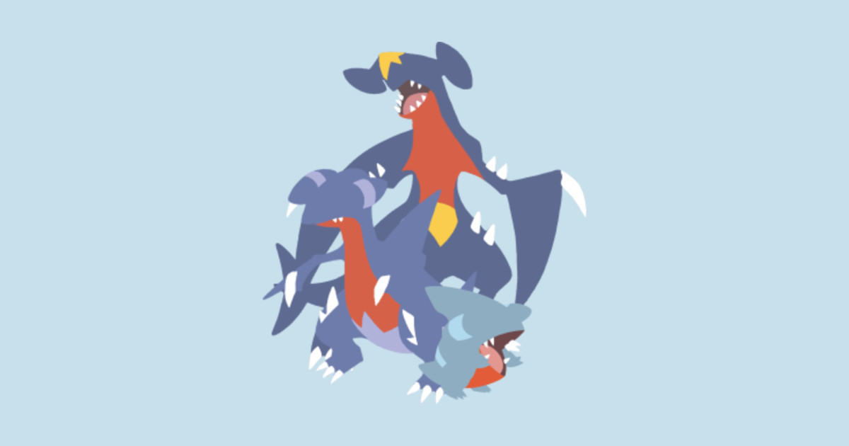 Gible Evolution Gible TShirt TeePublic