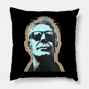 Retro Anthony Bourdain Pillow