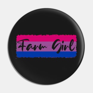 Bi Flag Farm Girl Pin