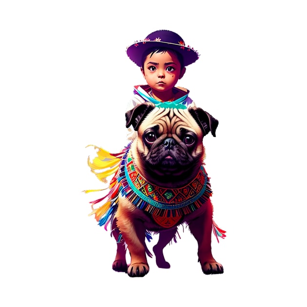 Mexican Pug and Little Amigo: A Charming Duo by fur-niche