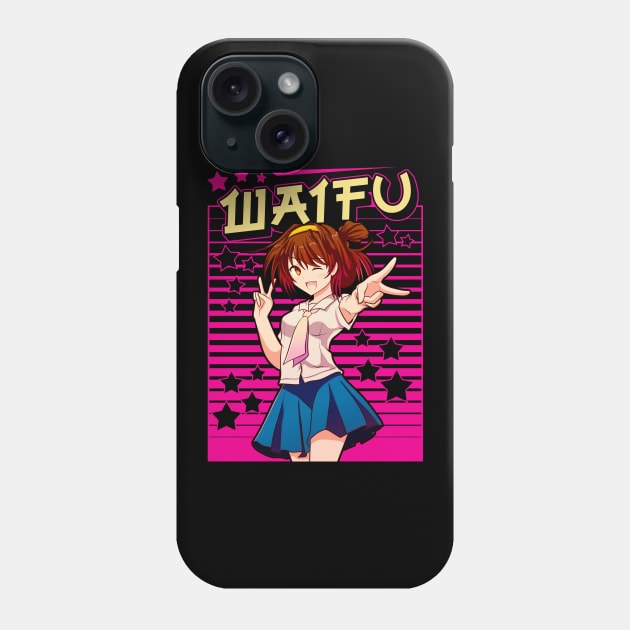 Cute Waifu Anime Girl Adorable Japanese Manga Phone Case by theperfectpresents