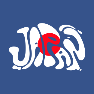 Japan Flag Typeface T-Shirt