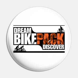 Dream Bikepack Discover Orange on Light Color Pin