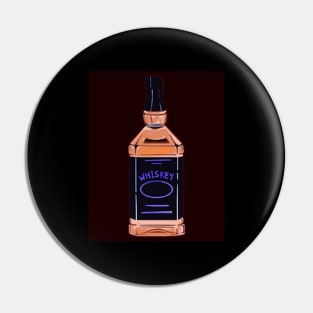 whiskey bottle pop art Pin