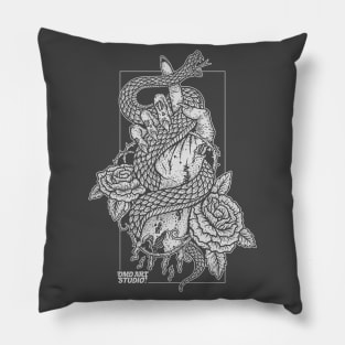 Snake Hand DMD Art Studio Merch Pillow