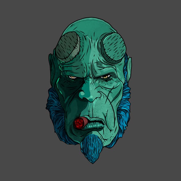 Hellboy (green version) by rodfierroshop