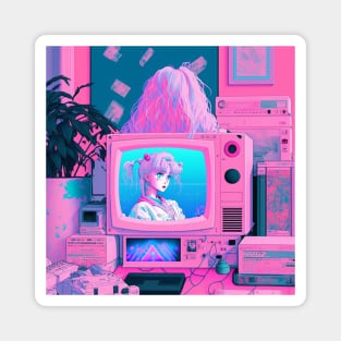 Vaporwave Magnet