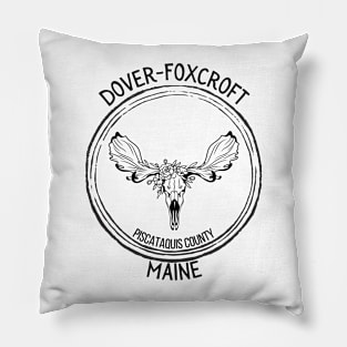 Dover-Foxcroft Maine Moose Pillow