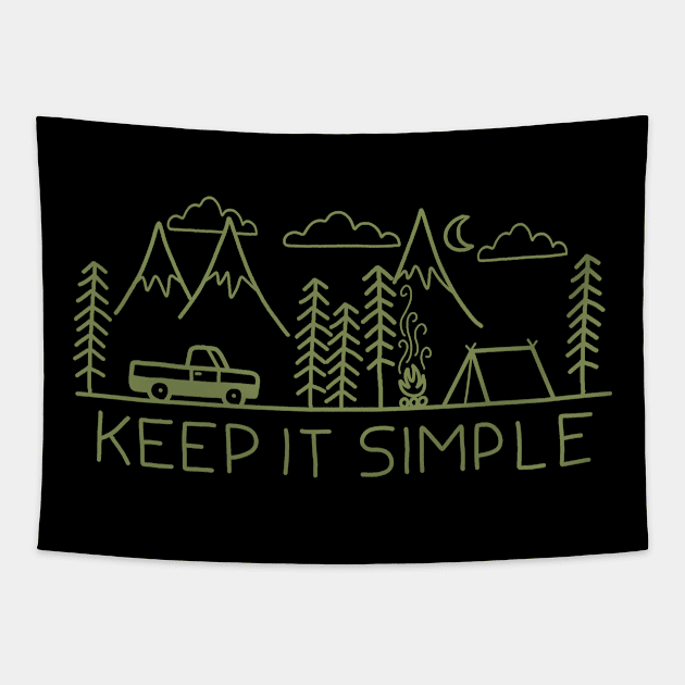 Camping Tapestry by valentinahramov