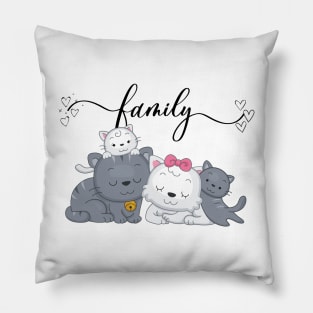 CAT FAMILY/ CUTE KITTIES Pillow