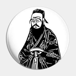 Confucius | Chinese philosopher vector Pin