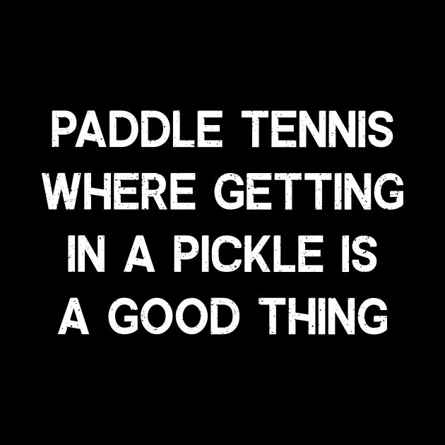 Paddle Tennis Where Getting in a Pickle is a Good Thing by trendynoize