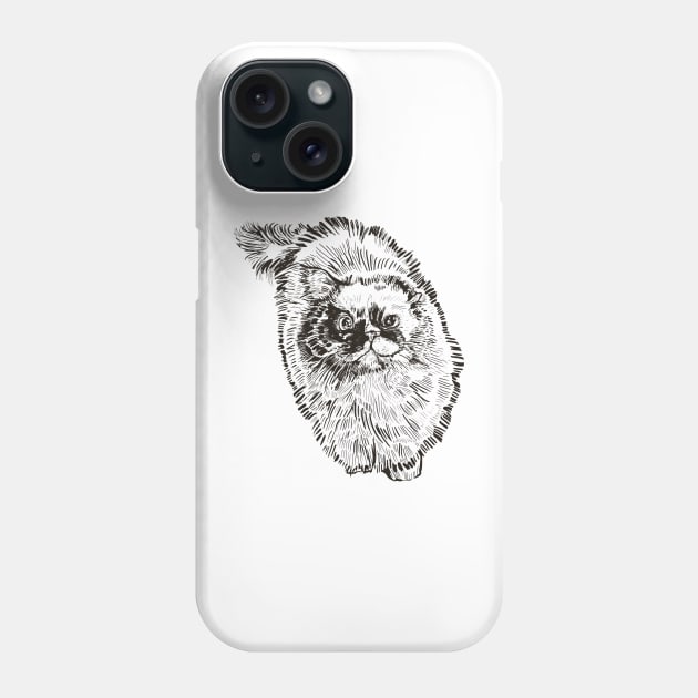 Monster the Cat Phone Case by LightStubble