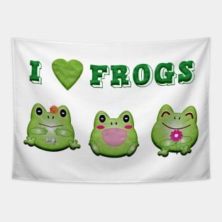 i love frogs Tapestry