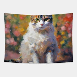 impressionism art cat pt2 Tapestry