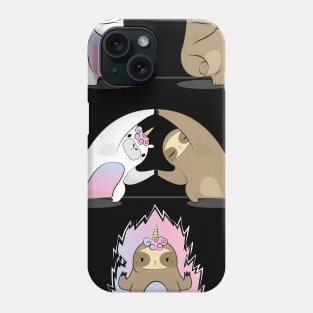 Sloth with Unicorn Fusion Phone Case