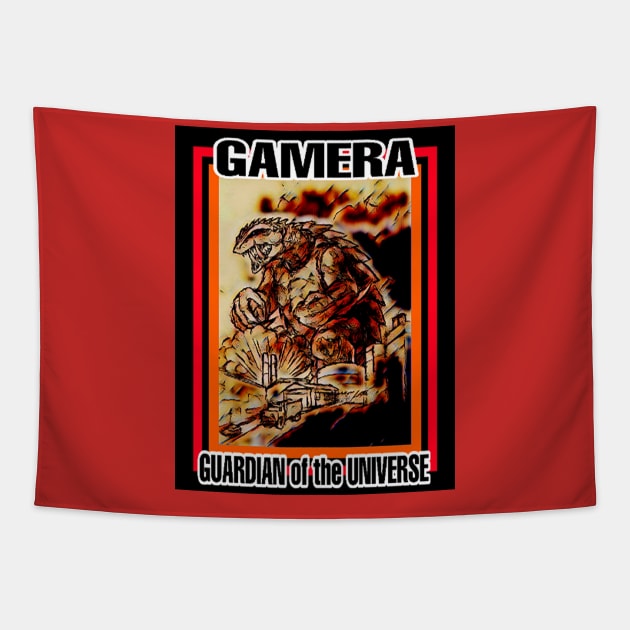 GAMERA, GUARDIAN OF THE UNIVERSE Tapestry by Robzilla2000