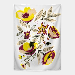 Romantic floral garden Tapestry