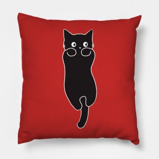 black cat cute Pillow