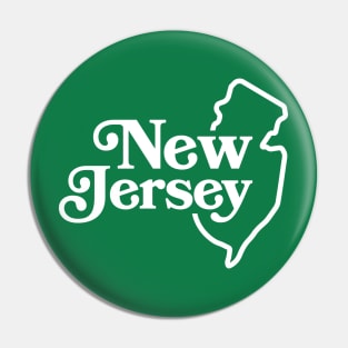 New Jersey Vintage State Outline Pin