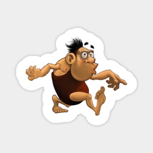 Cartoon caveman character Magnet