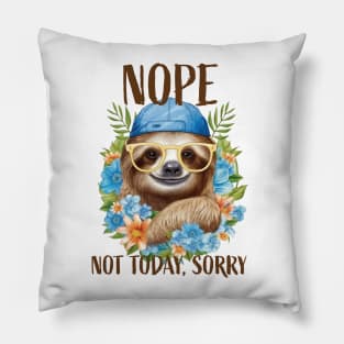 Summer Sloth: Not Today, Sorry Pillow