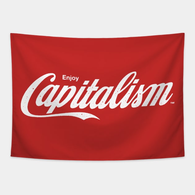 Enjoy Capitalism Tapestry by vo_maria