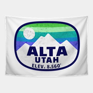 Alta Utah Skiing Winter Sports Snowboarding Tapestry