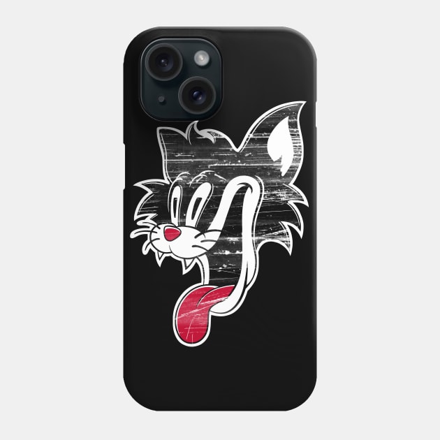 Looney Cat Phone Case by Eman