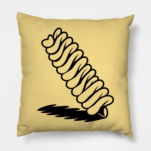 Rotini Pasta Pillow by KayBee Gift Shop