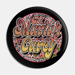 Graphic Proud Mariah Name Flower Birthday 70s 80s 90s Vintage Styles Pin