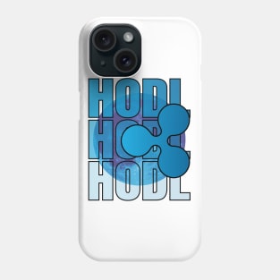 HODL, ripple, XRP, To the moon Phone Case