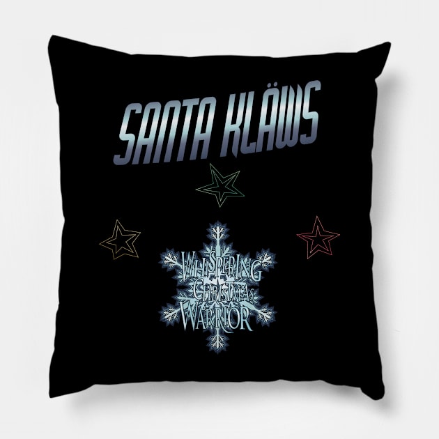 Santa Klaws Pillow by VinylCountdown