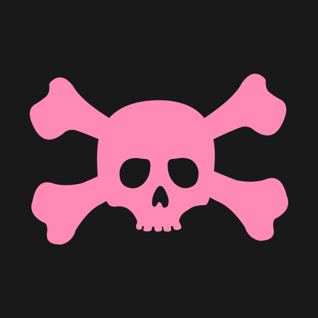 Pink Skull with Crossbones by XOOXOO
