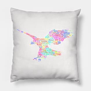 Eagle Bird Free Wildlife Text Word Cloud Pillow