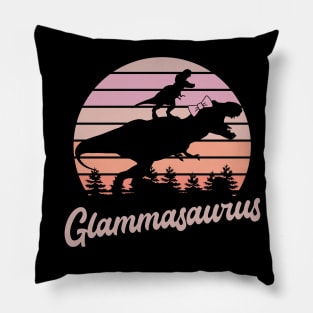 Glammasaurus T-Rex Dinosaur Pillow