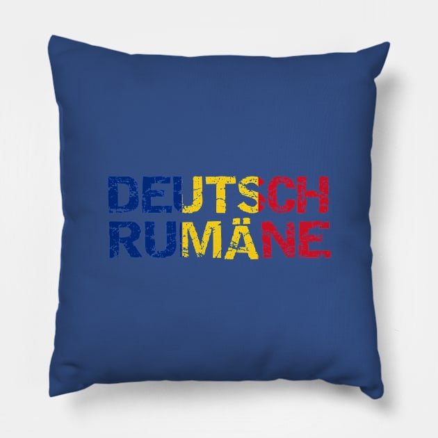 Deutsch Rumäne Pillow by HBfunshirts