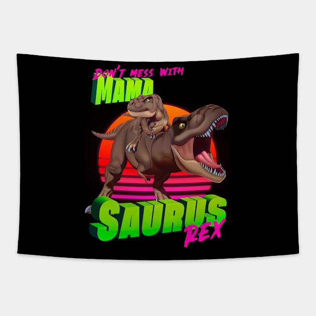 Mamasaurus Rex Tapestry by Ildegran-tees