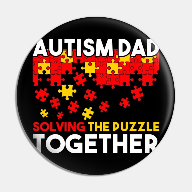 Autism Dad Advocate Warrior Awareness Pin by nhatvv