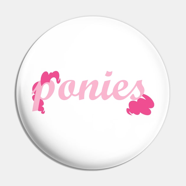 Ponies Typography - Pinkie Pie Pin by Hyper Dash