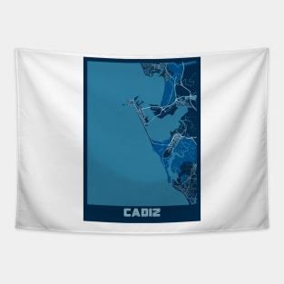 Cadiz - Spain Peace City Map Tapestry