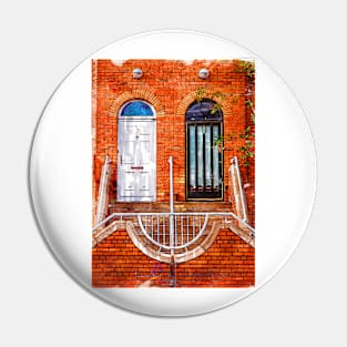 Two Doors In Dublin Ireland Pin