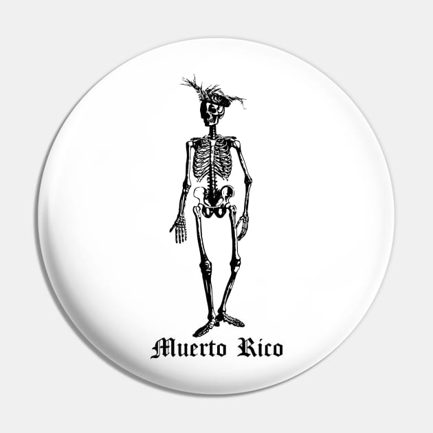 Muerto Rico Puerto Rican Nationalist Resiste Boricua Pin by PuertoRicoShirts