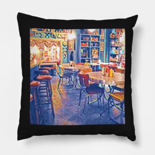 Small Town Diner IV Pillow