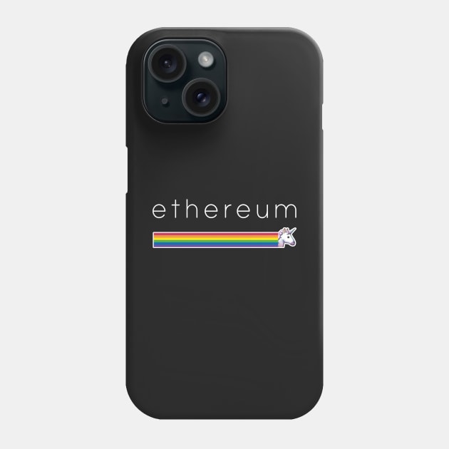 Ethereum + Unicorn + Rainbow Triplet Phone Case by mangobanana