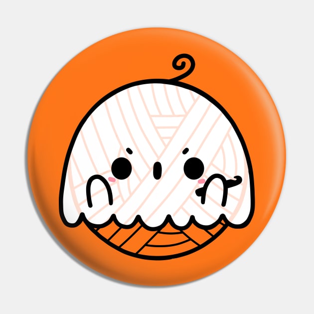 Spoopy Yarn Crochet Ghost Pin by HELLOhappy